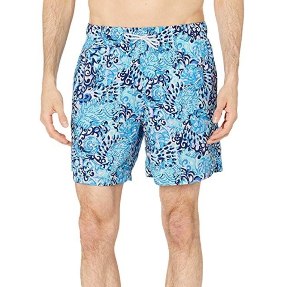 Lilly Pulitzer Men's Swim Trunks - Picture 2 of 3